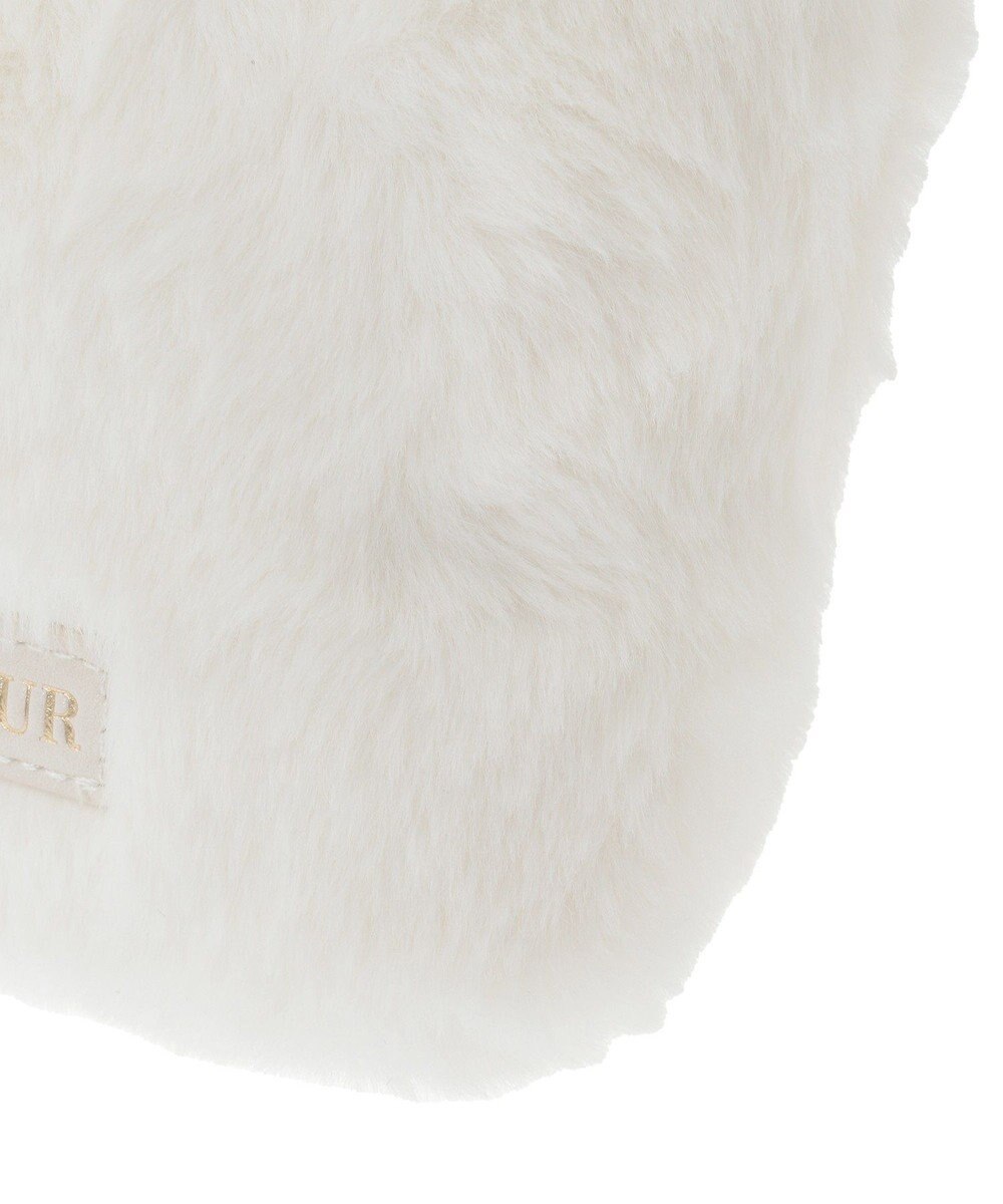 Maison de FLEUR パールリボンファーポーチ 