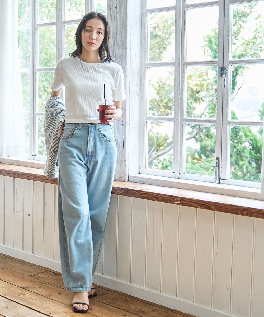 WEGO 【洗える/SML】コンパクトリブT 