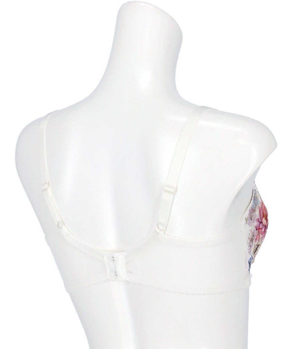 WACOAL ブラジャー 【リボンブラ 脇すっきり】 脇高設計 着やせシルエット 動いても谷間キープ Gカップまで対応 大きいサイズ レディース BXB443 /ワコール 