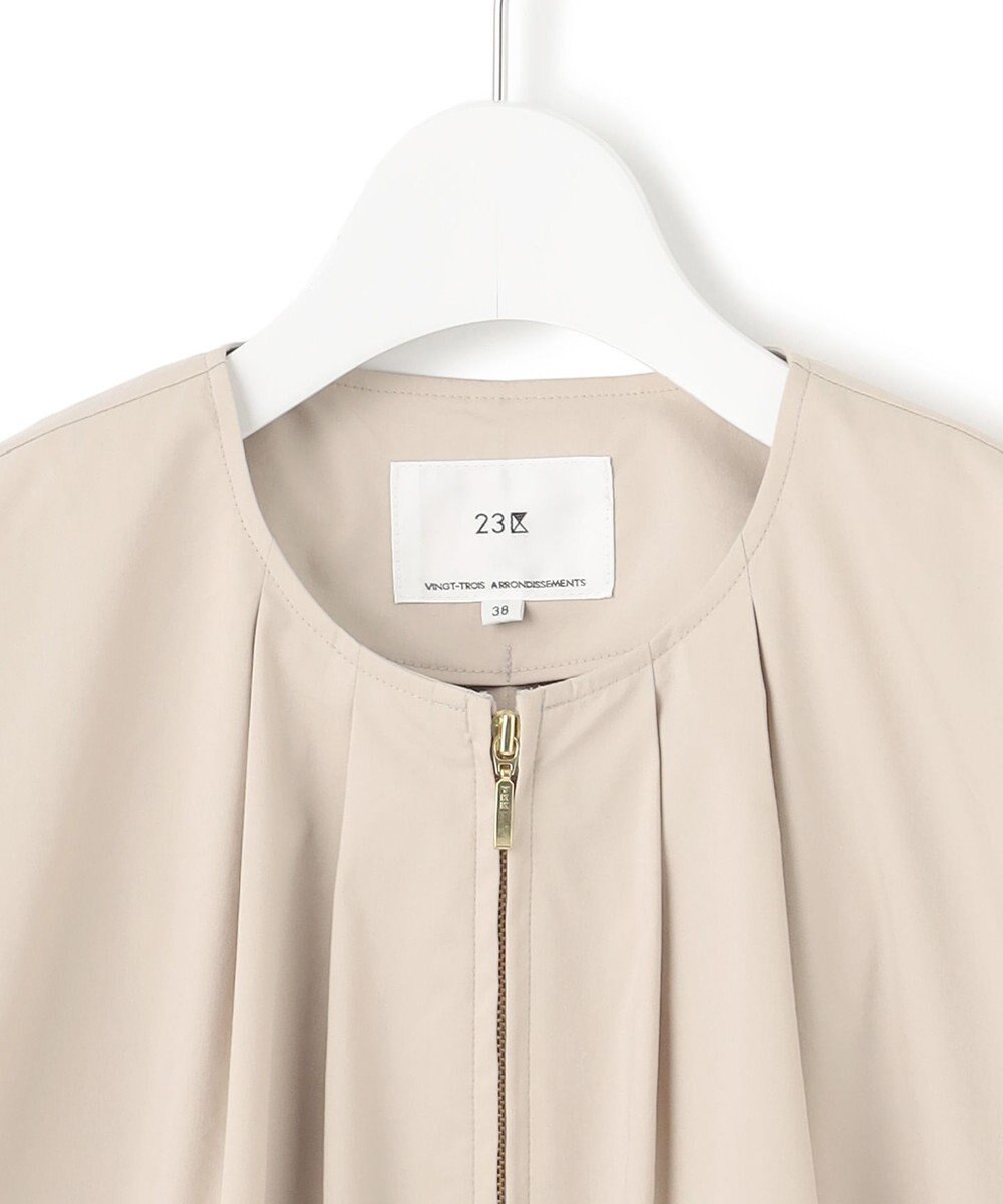 23区 【撥水性/接触冷感】ストレッチライトタイプライター コンパクトブルゾン 