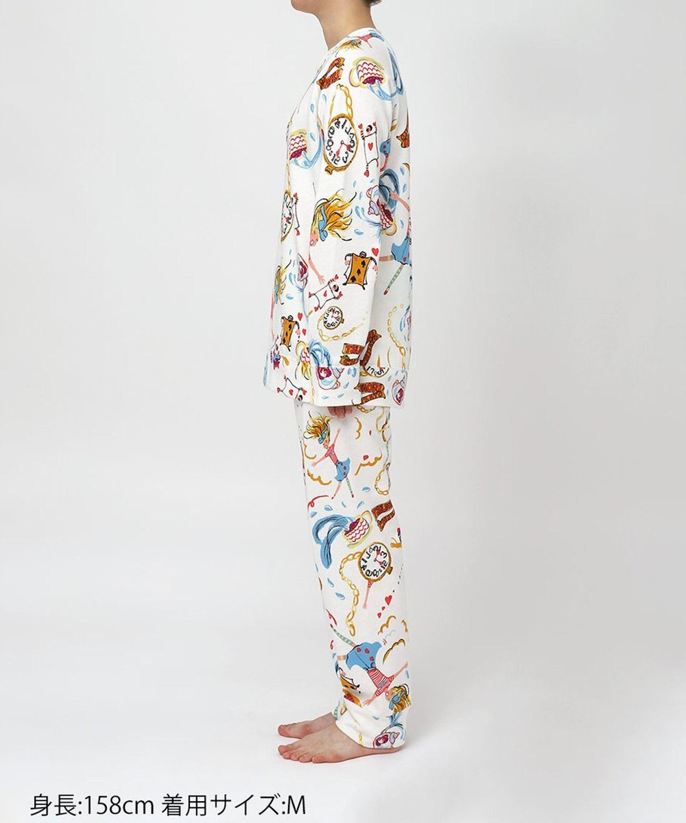 tsumori chisato SLEEP ツモリチサト パジャマ 綿混(本体) あったか 長袖 長ズボン レディース UDW400 /ワコール 