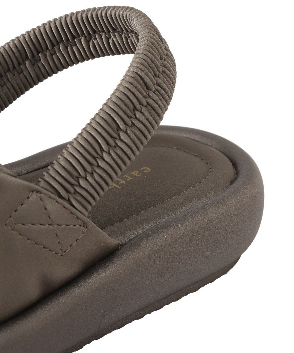 earth music&ecology ギャザークロスサンダル 