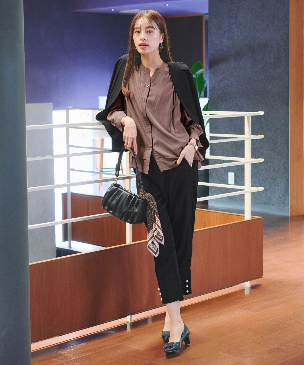 Tiaclasse 【新色追加・洗える】重ねヘムタックブラウス 