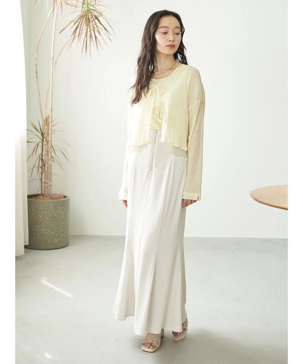 earth music&ecology バックレースサイドリブマーメイドスカート 