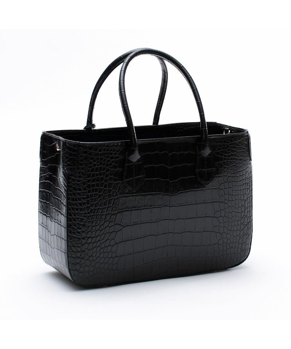 A.D.M.J. 【牛革】クロコダイル型押しトート32cm(Dカン付) 