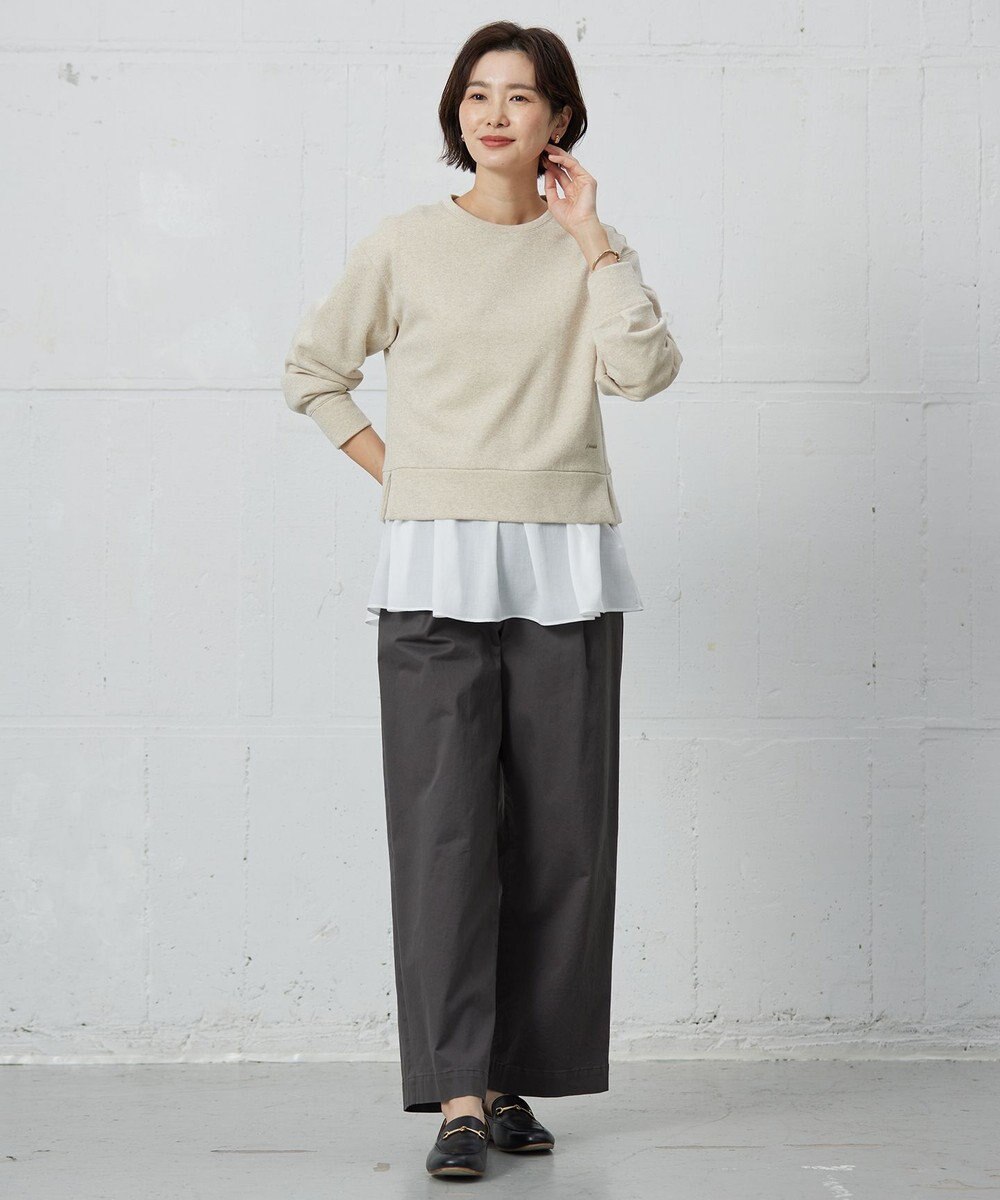J.PRESS LADIES 【WEB限定カラーあり】ラメ裏毛 カットソー 