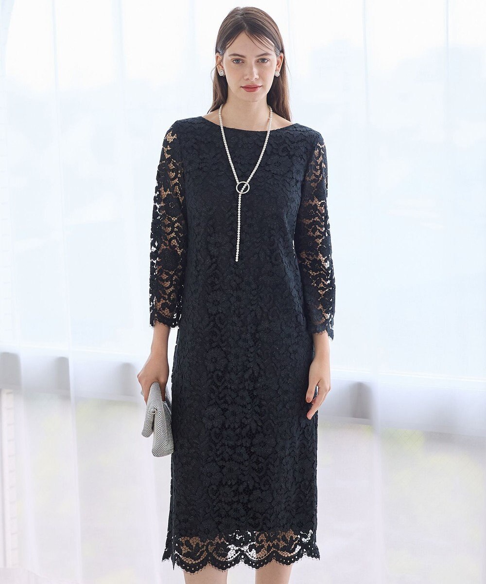 23区 【APPLAUDIR】シャイニーフラワーレース ドレス 