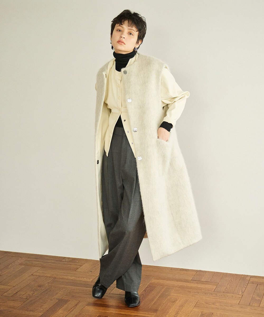 #Newans ラウンドスリーブカーディガン 