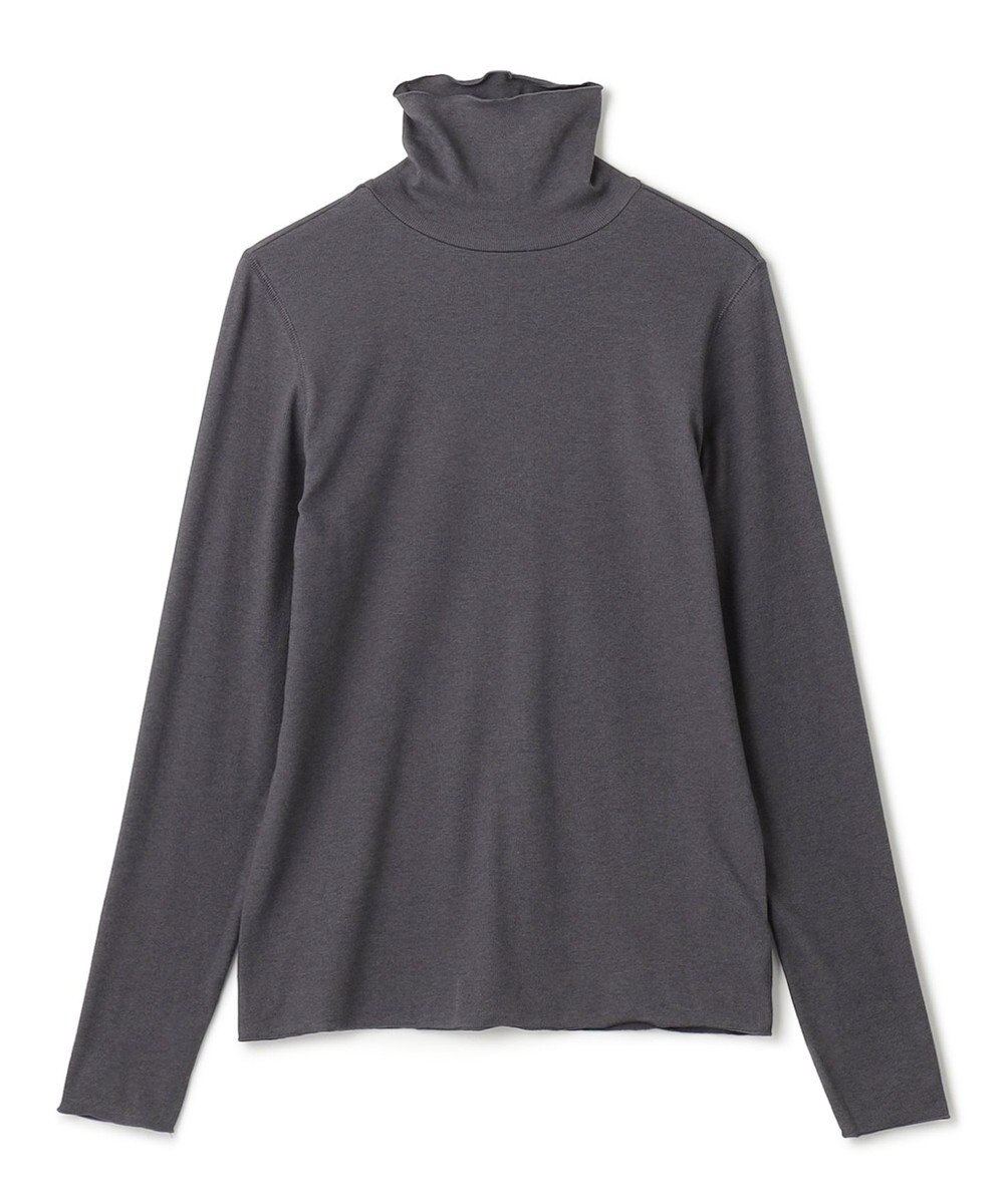 UNFILO 【暖かさ＆着心地の良さで大ヒット】コットンカシミヤ タートルネックカットソー 