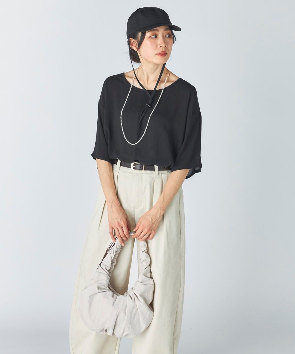 OP／FILA 【Ocean Pacific】シアーオーバーサイズTシャツ 