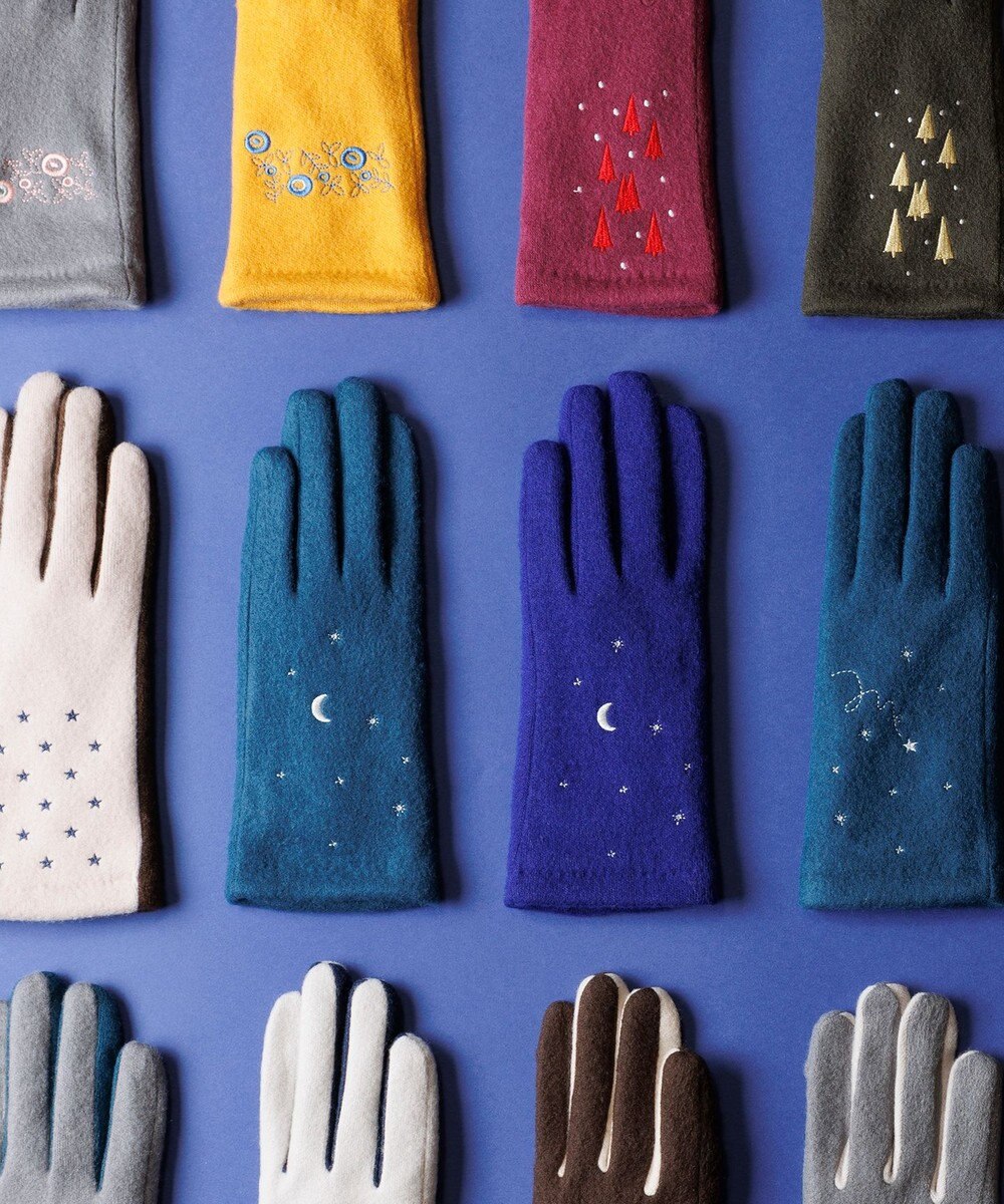 ORuKuBET 夜空刺繍ジャージグローブ(WOMEN)【タッチパネル対応】 
