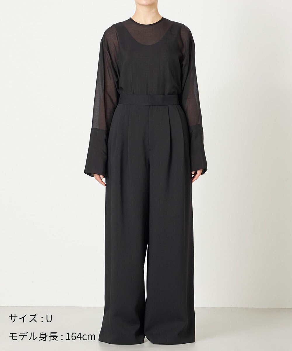 NAVE 【ReNAVE・洗える/UVカット】スパンポリエステル パンツ 