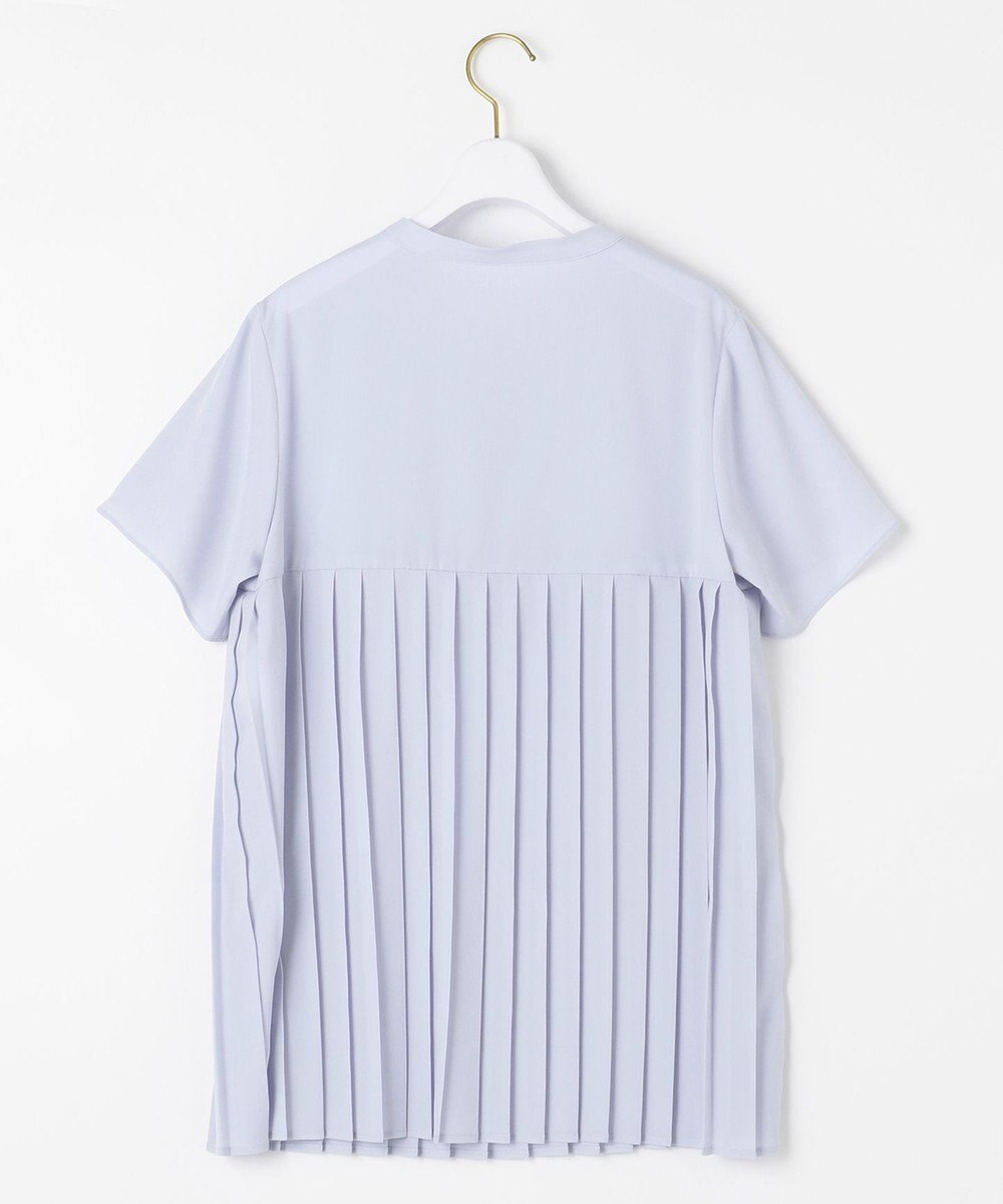 ANY SIS L 【洗える】ジョーゼットプリーツコンビ ブラウス 