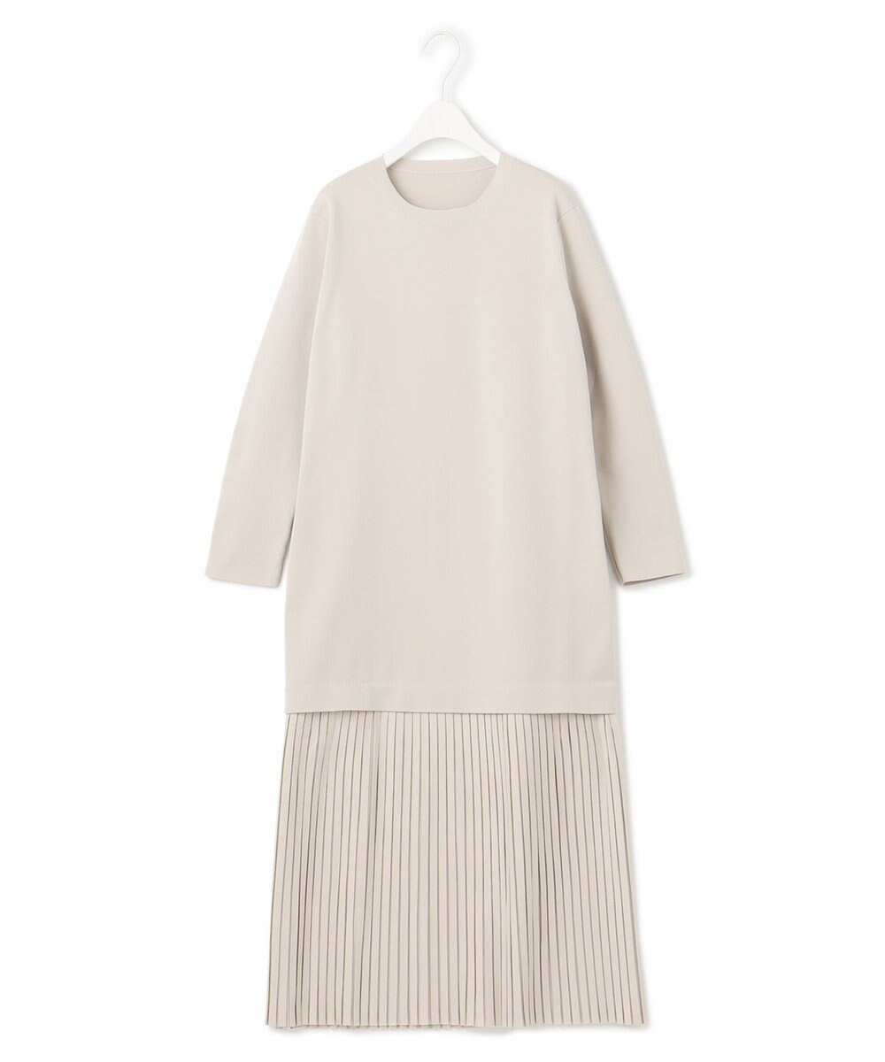 ICB 【洗える】リサイクルポリエステルハイゲージ ドッキングワンピース 