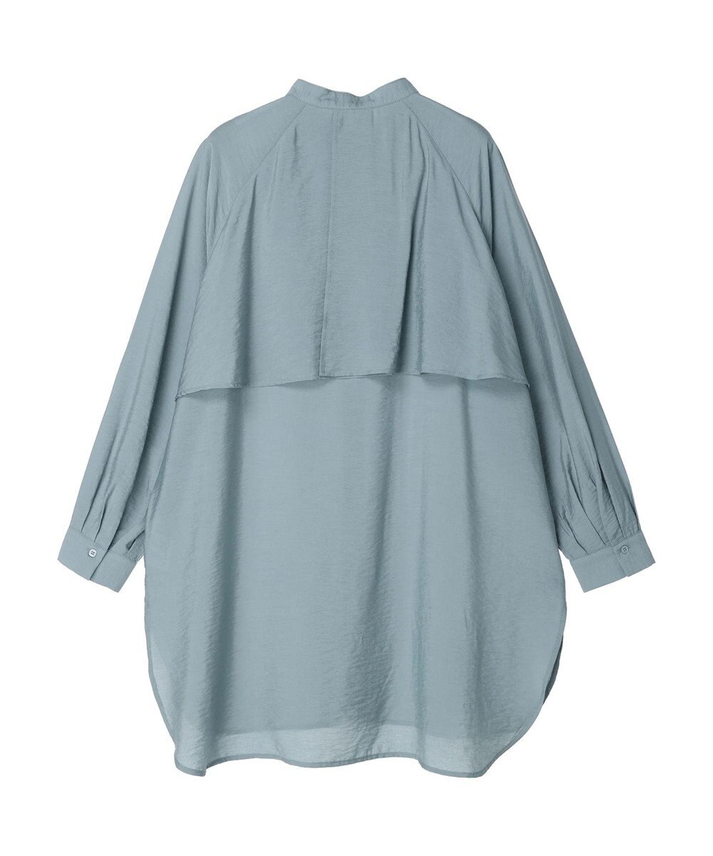 AMERICAN HOLIC バンドカラーフリルシャツチュニック 