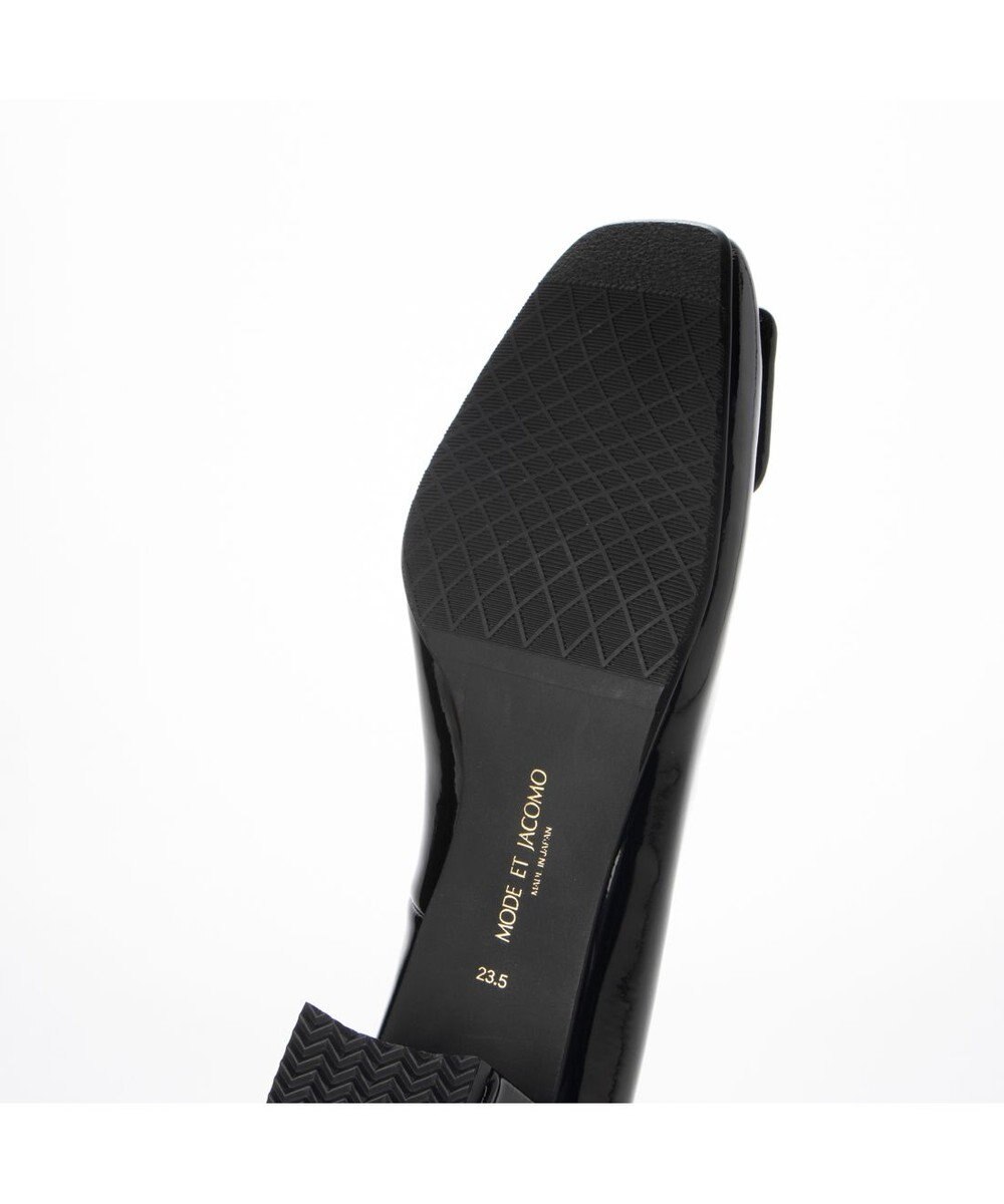 MODE ET JACOMO <MODE ET JACOMO>【レイン対応】バックルモチーフスクエアトゥパンプス 