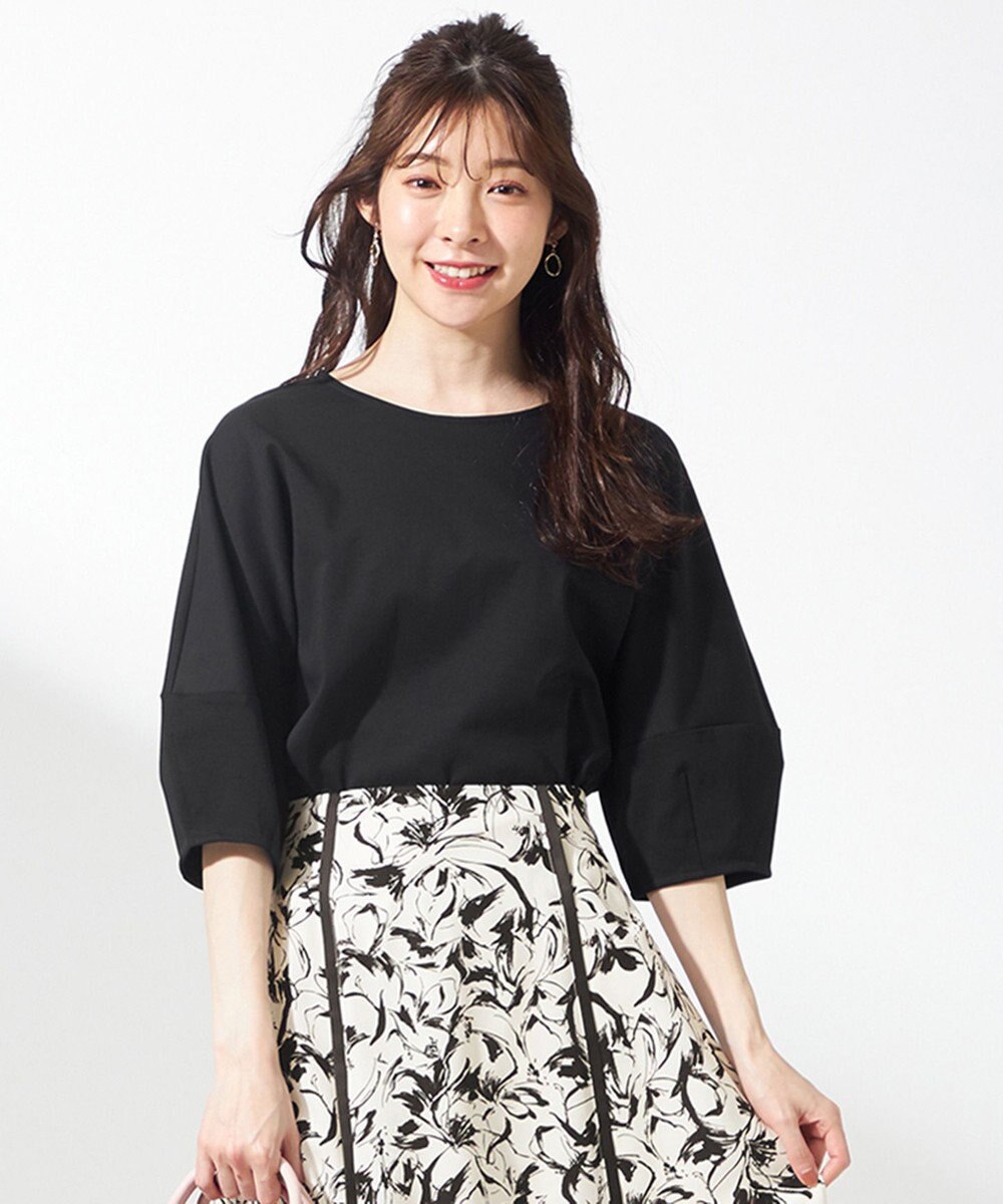 ANY SIS S 【撥水・汗ジミ防止・UVケア・洗える】スーピマスムース クロップド Tシャツ 