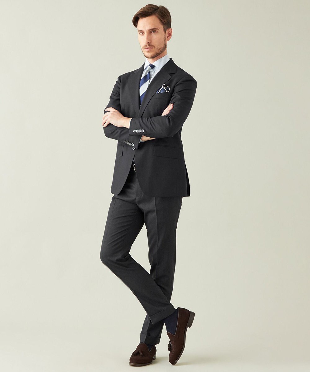 GOTAIRIKU 【AIRY MOVE / セットアップ対応】ウォッシャブルウールトロピカル セットアップパンツ 