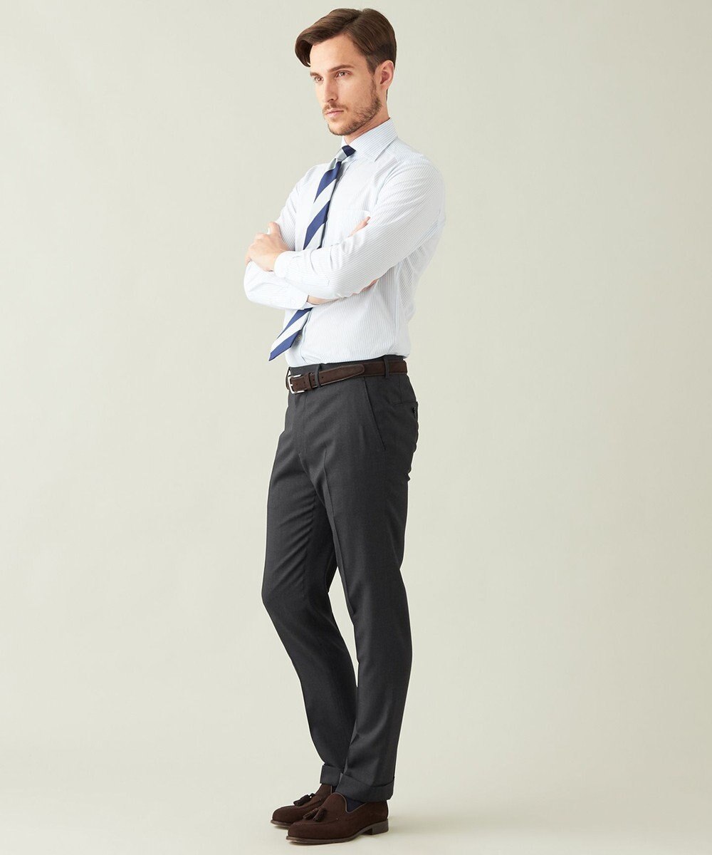 GOTAIRIKU 【AIRY MOVE / セットアップ対応】ウォッシャブルウールトロピカル セットアップパンツ 