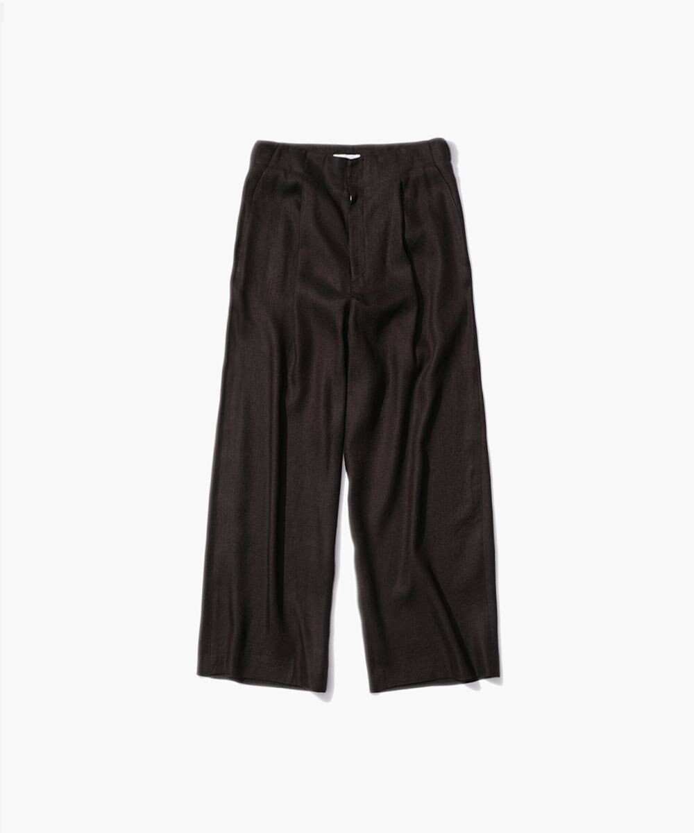 ATON LINEN VISCOSE | ワイドパンツ 