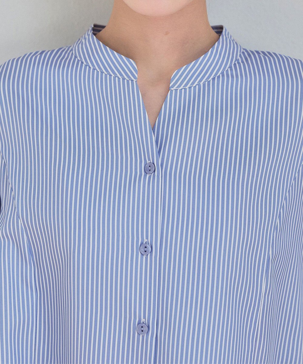 Tiaclasse L 【洗える】バックタックフレアチュニック 