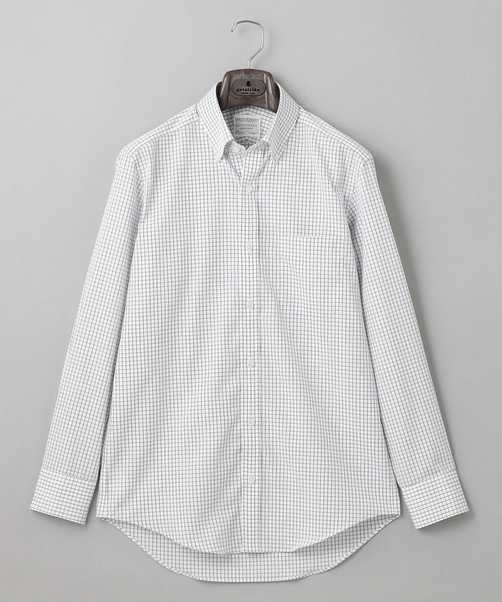 GOTAIRIKU 【形態安定】PREMIUMPLEATS_ボタンダウンカラー 通年ドレスシャツ 