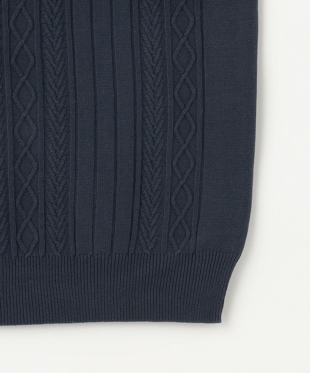 23区GOLF 【MEN】【ウォッシャブル】コットンブレンドニットベスト 