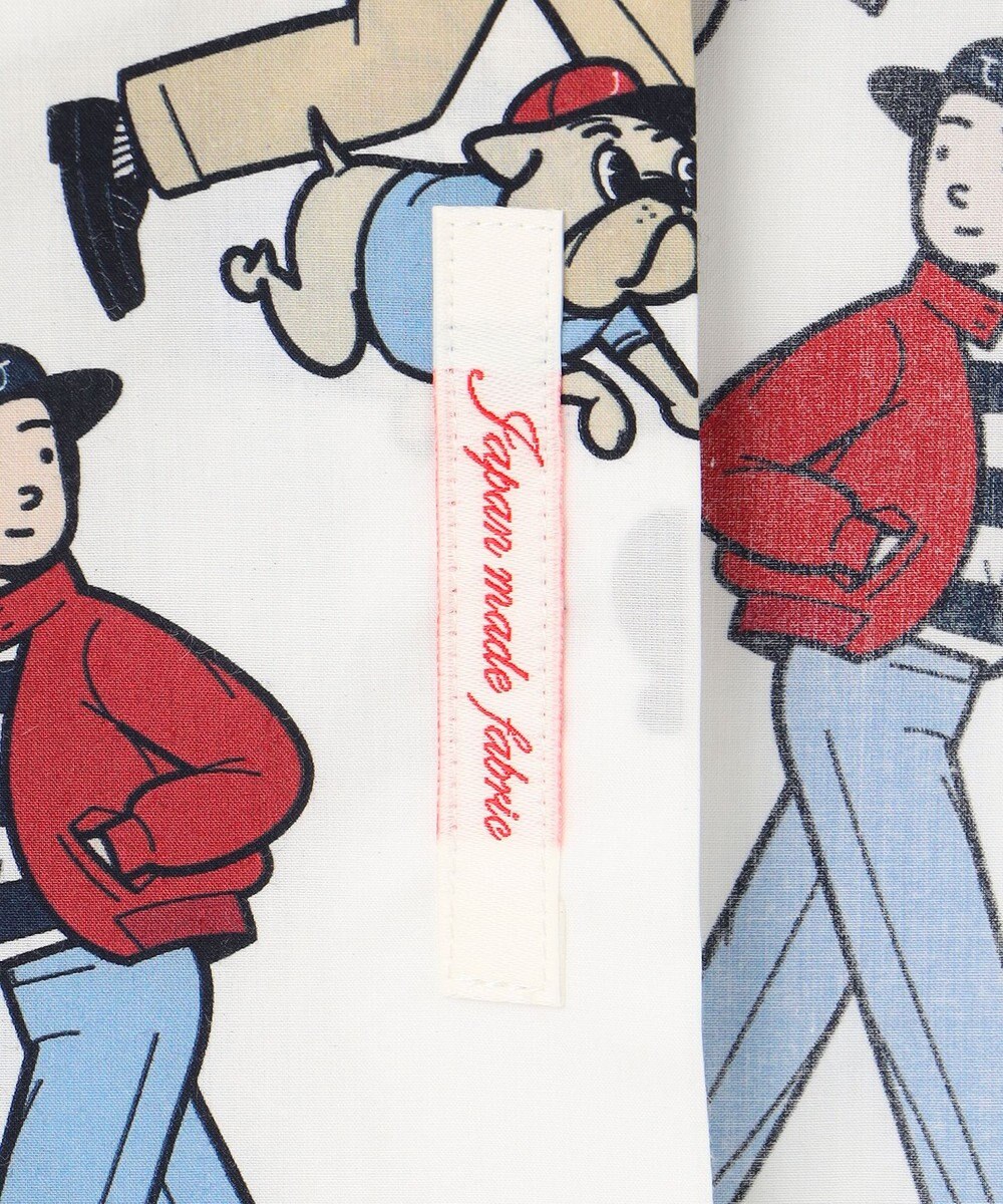 J.PRESS MEN 【AaronChang】【UNISEX】プリントタイプライター オープンカラーシャツ 