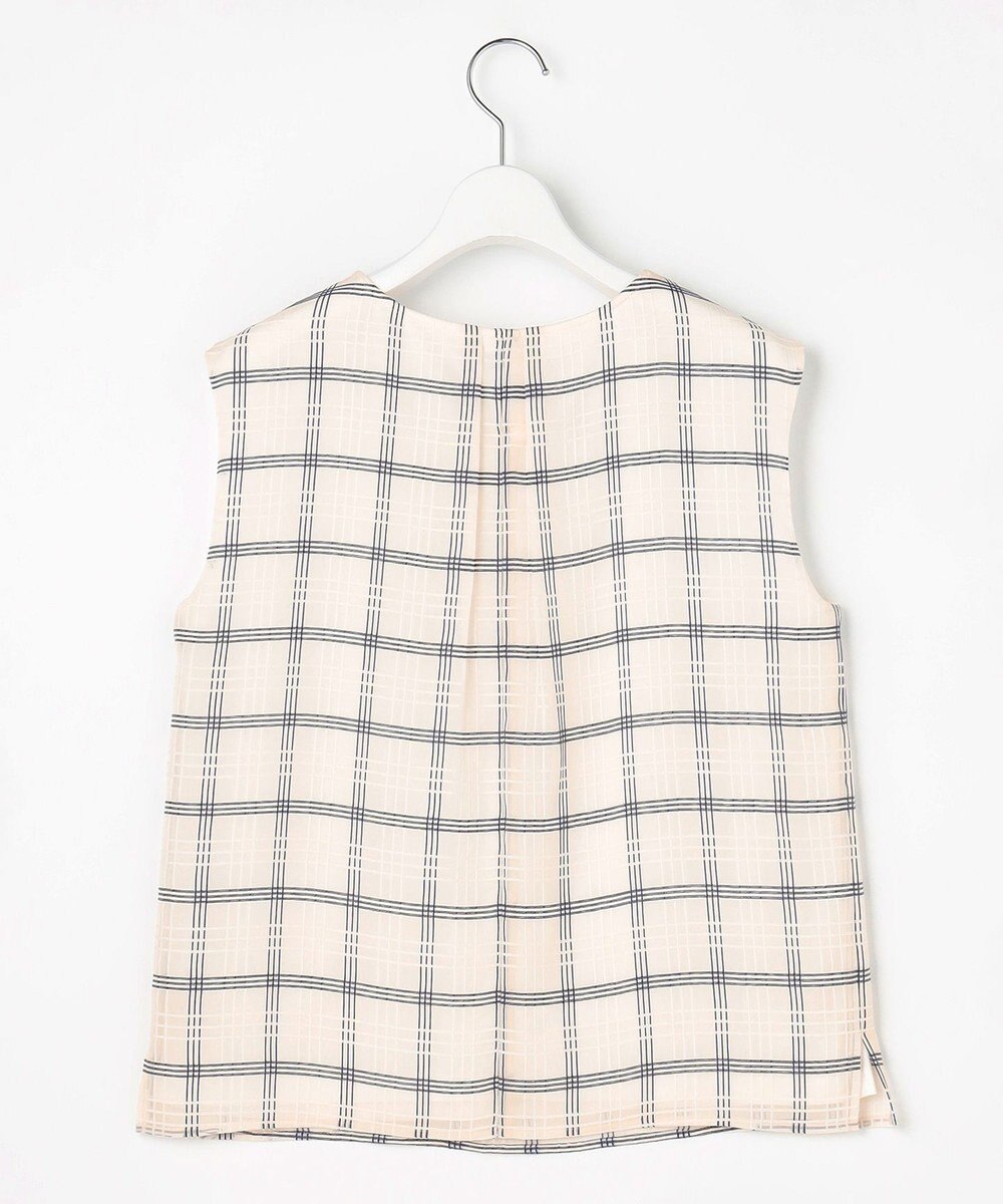 J.PRESS LADIES S 【WEB限定】シアーチェック ノースリーブ カットソー 
