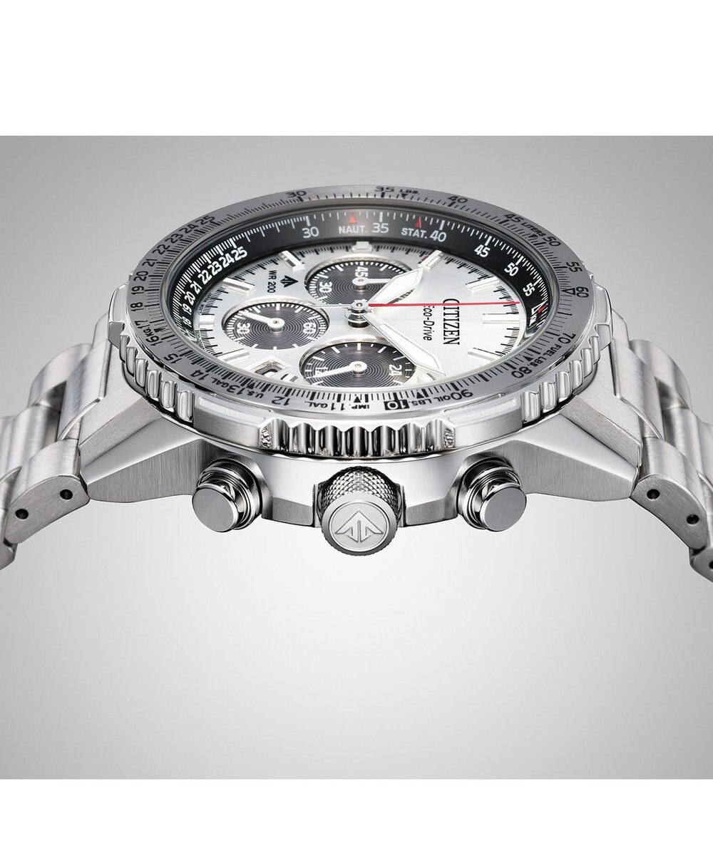 CITIZEN 【電池交換不要 クロノグラフ】航空計算尺機能搭載ウオッチ 