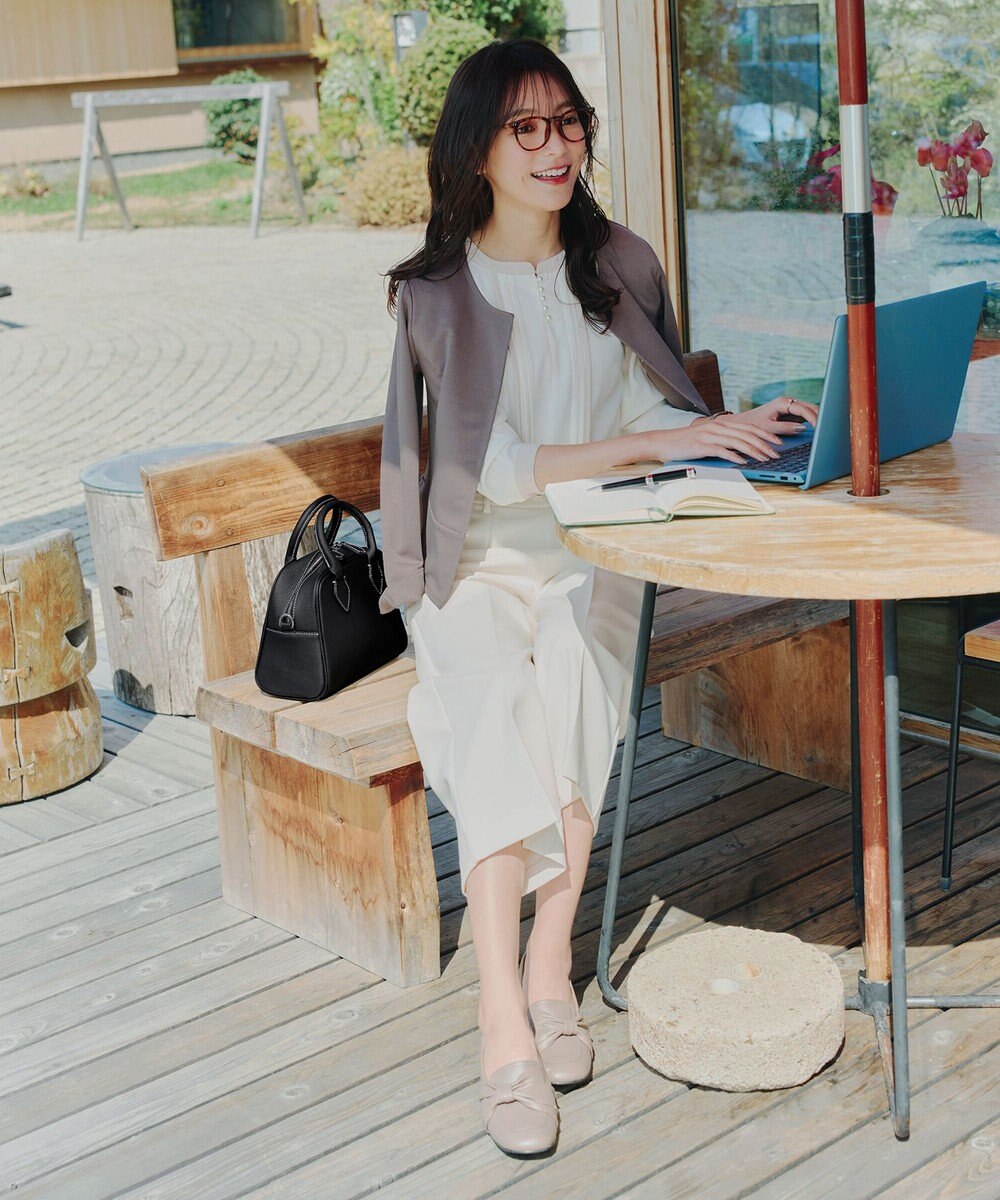 Tiaclasse 【本革】2WAYステッチハンドバッグ 