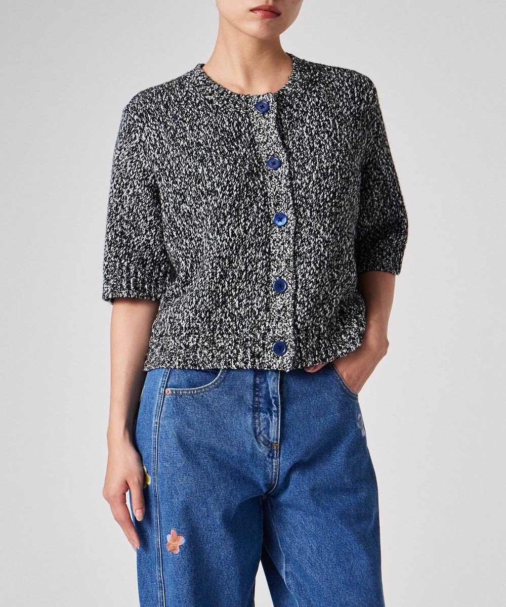 Paul Smith ブークレヤーン 半袖ニット カーディガン 