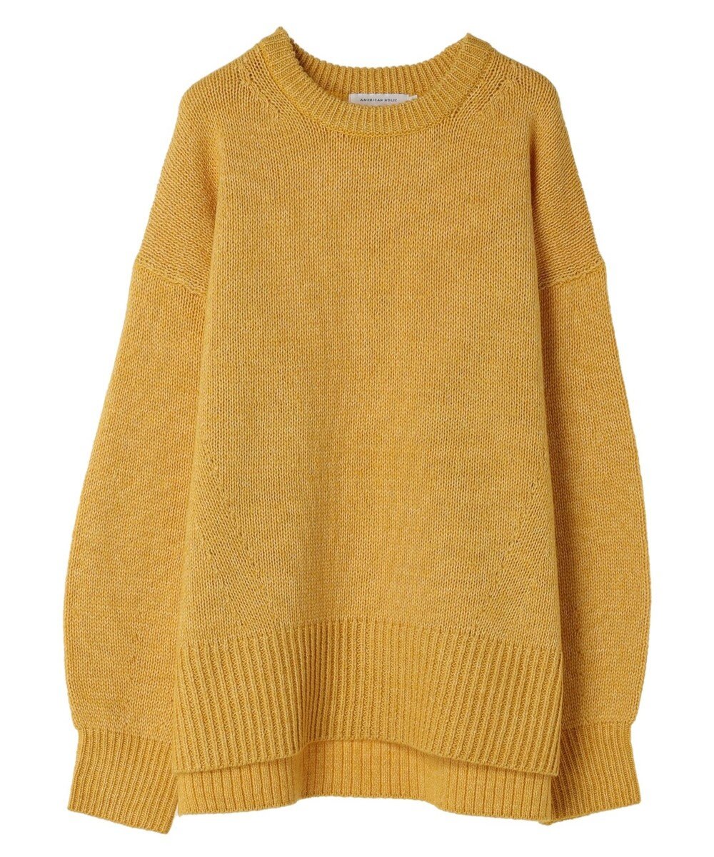 AMERICAN HOLIC サイドスリット袖ボリュームニットプルオーバー 