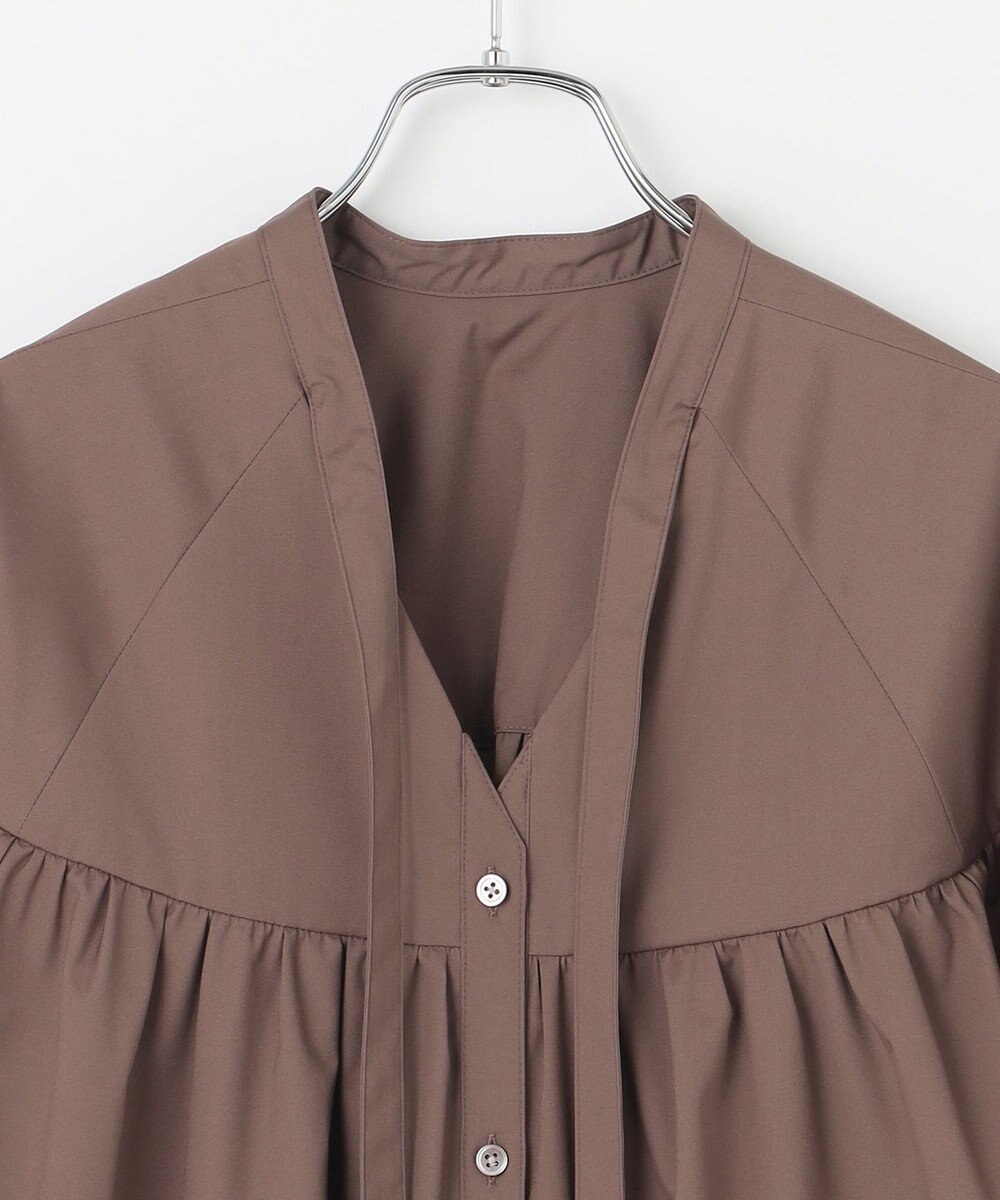 #Newans 【アイロンいらず】バストカットギャザーブラウス 