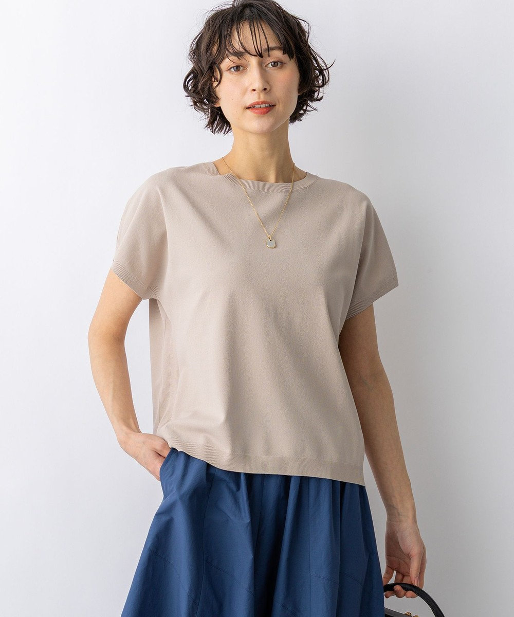 23区 【先行予約】レーヨンポリエステルストレッチ プルオーバー ニット 