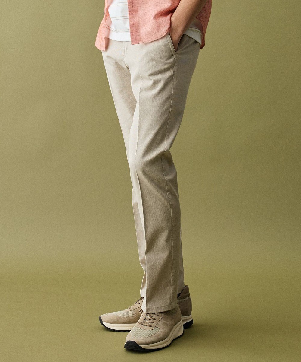 JOSEPH ABBOUD 【キングサイズ・ウエストも伸びる!オーガニックコットン使用】ハイパワーカルゼ パンツ 26SSモデル 