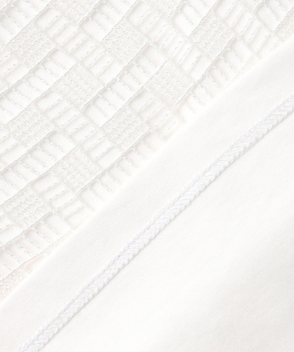 J.PRESS LADIES パウダリーツイルレースコンビ カットソー 