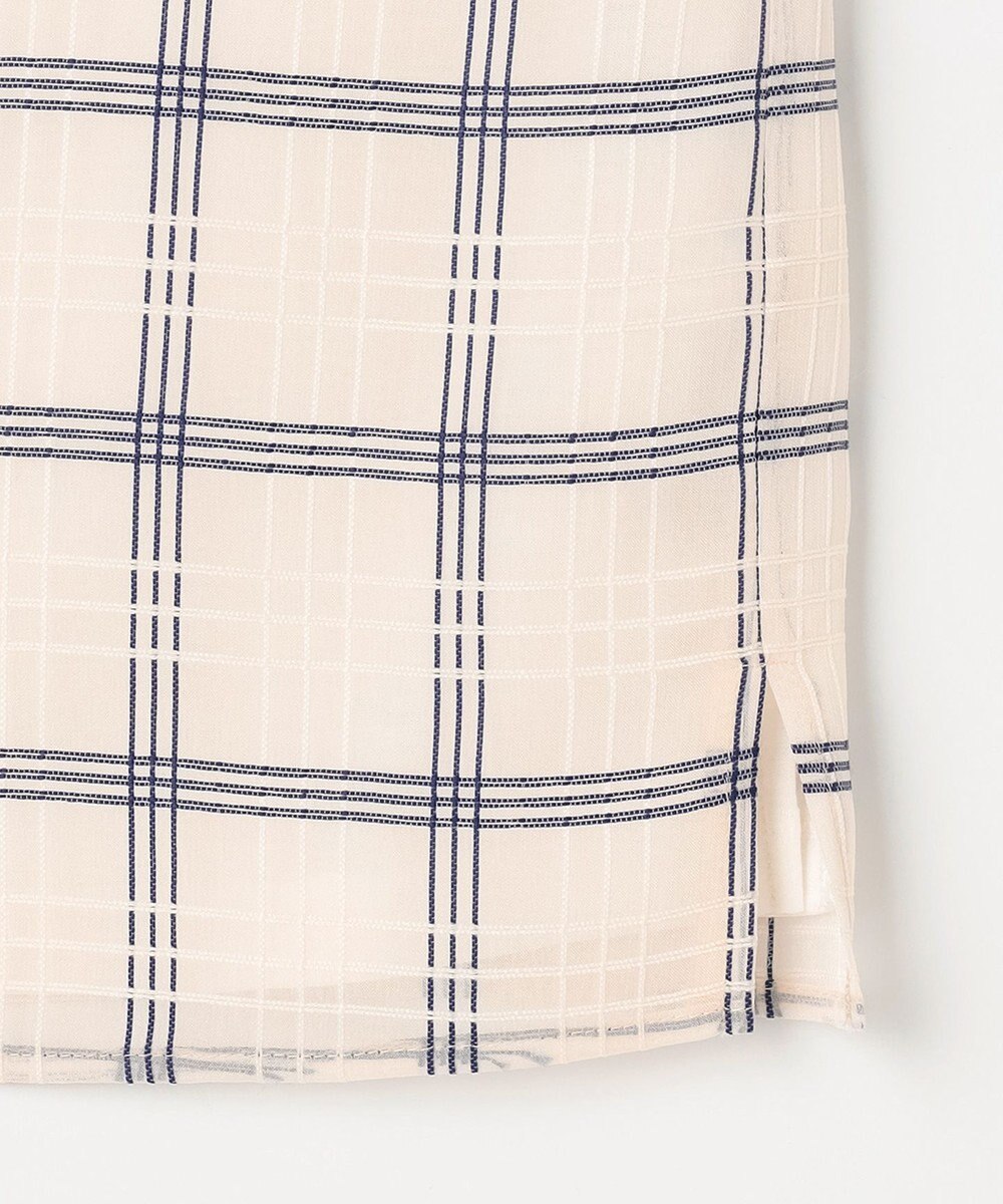 J.PRESS LADIES S 【WEB限定】シアーチェック ノースリーブ カットソー 