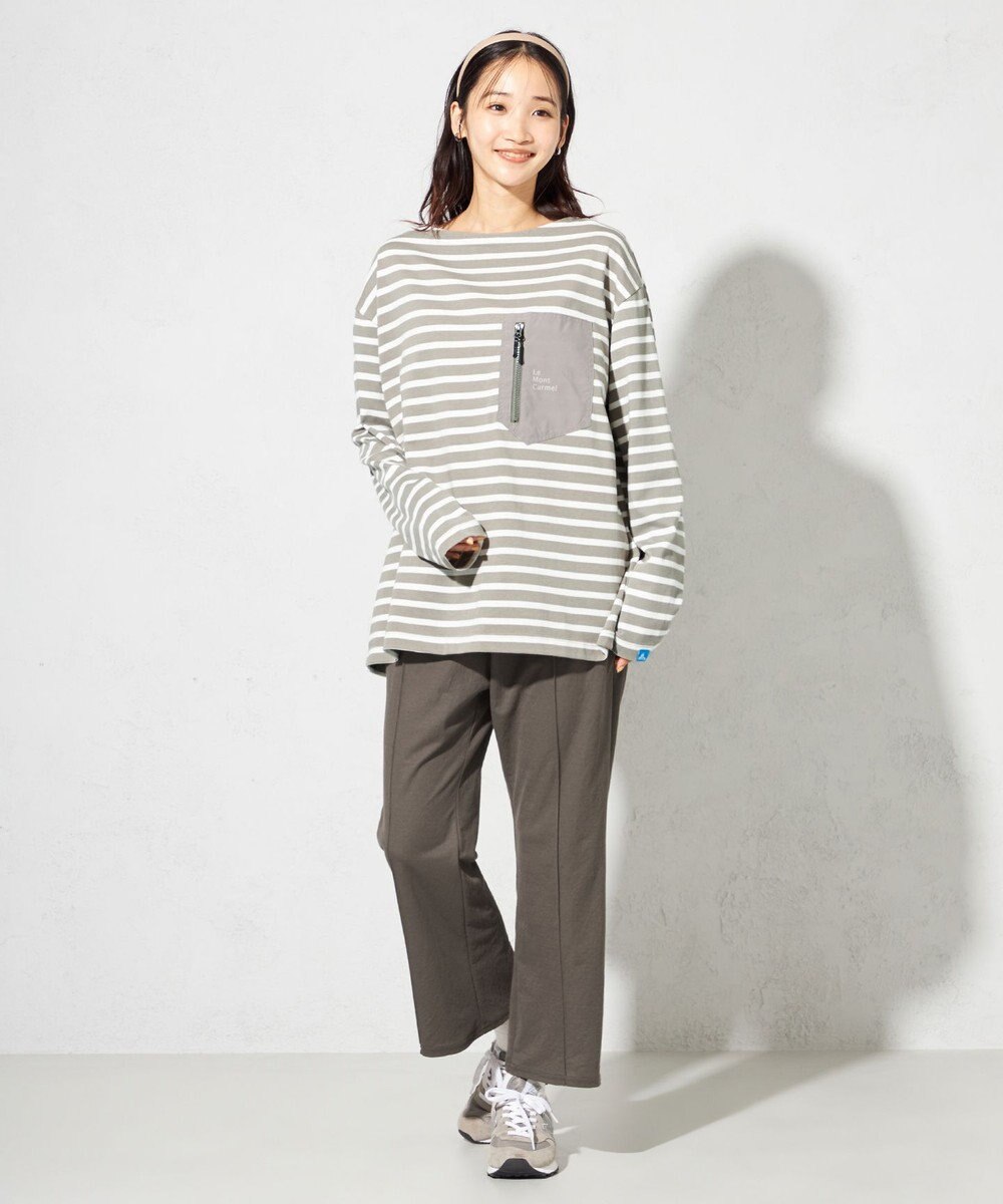 SHARE PARK LADIES 【洗える】ナチュラルワッシャー　セミフレアパンツ 