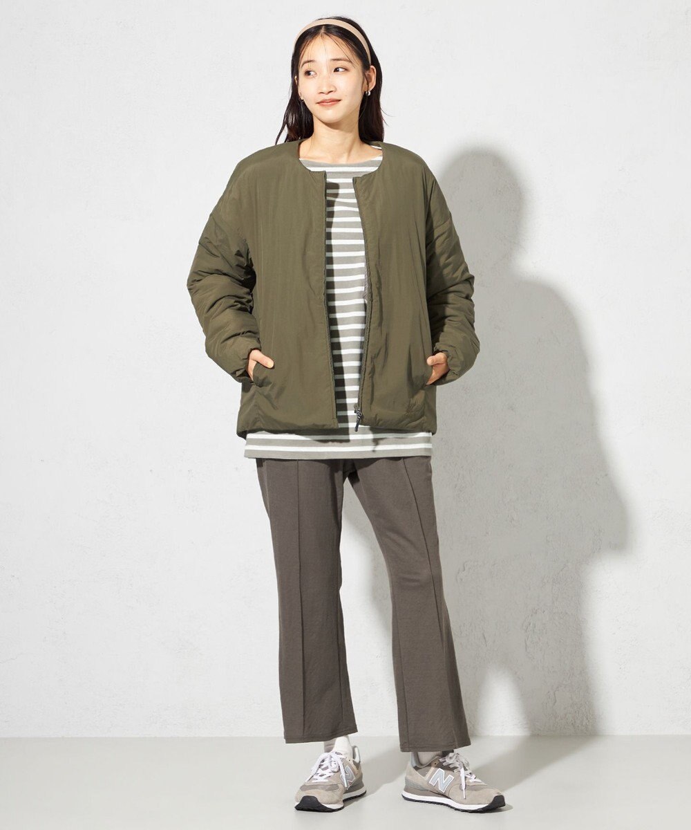 SHARE PARK LADIES 【洗える】ナチュラルワッシャー　セミフレアパンツ 