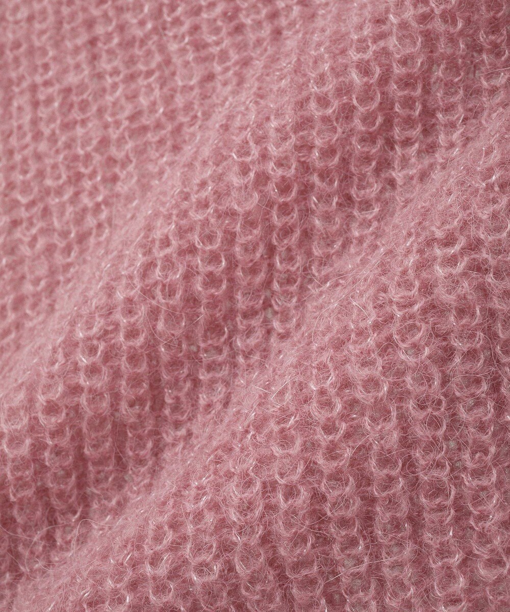 earth music&ecology サイドリボン透かしニットプルオーバー 