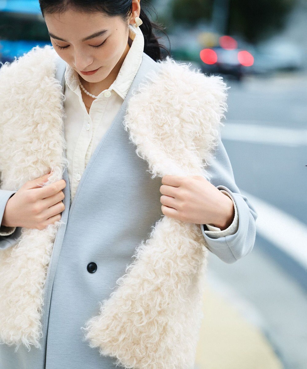 23区 S 【SLOW/一部店舗限定】フェイクファー ジレ 