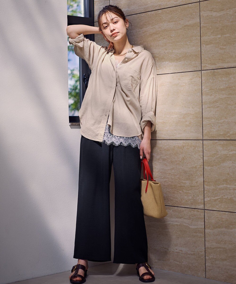 ANY 【Sサイズあり】ヨーロピアンリネンオーバーシャツ 