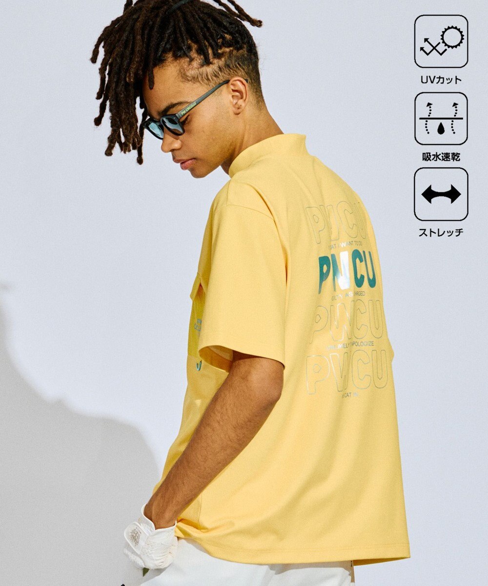 PW CIRCULUS 【UV遮蔽率99.5%  UVカット/速乾/ストレッチ】【GOLF OUT掲載】【MEN】ポケットモックT  ゴルフ 