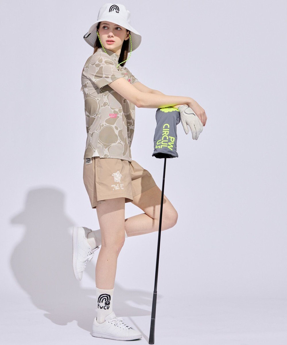 PW CIRCULUS 【ｗOMEN】TURTLE MOTIFイージーショーツ ゴルフウェア レディース 