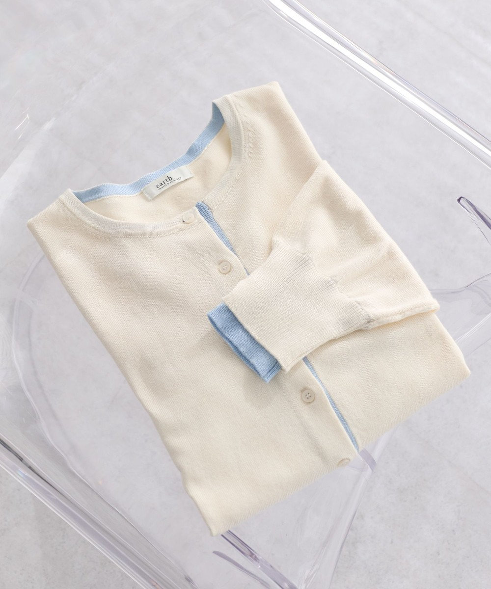 earth music&ecology 【予約】カラーコンビニットカーディガン 