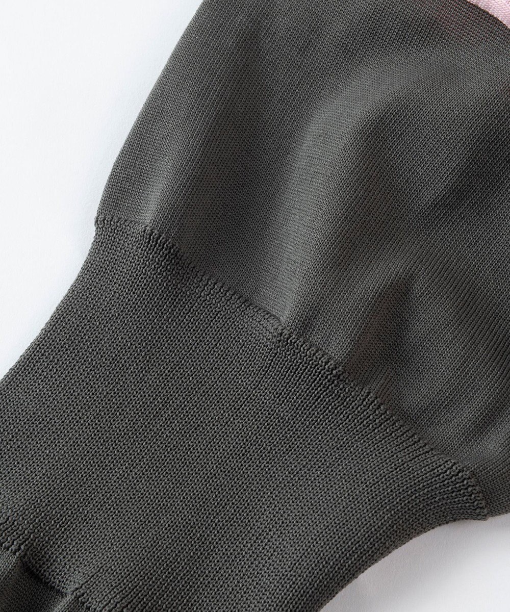 TRICOTE バイカラーショートカーディガン 