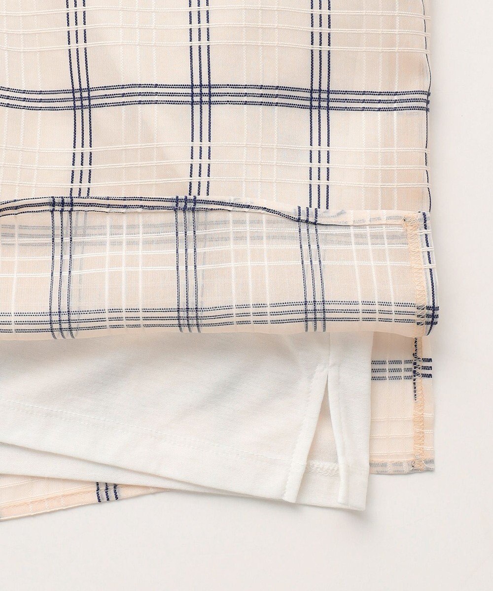 J.PRESS LADIES S 【WEB限定】シアーチェック ノースリーブ カットソー 
