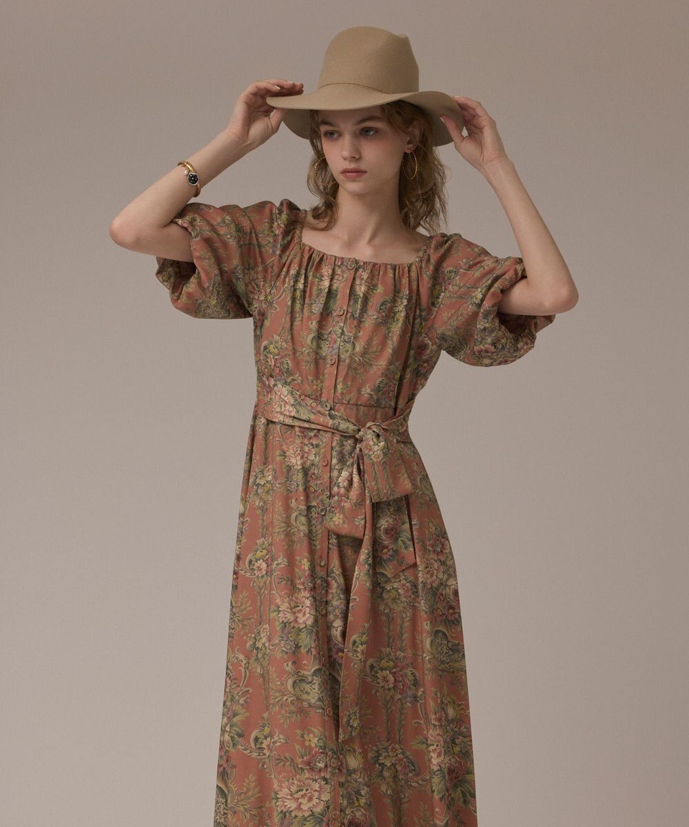 GRACE CONTINENTAL ヴィンテージフラワープリントワンピース 