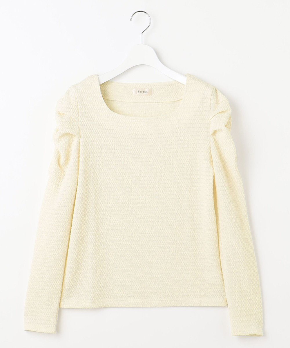 Feroux 【洗える】シュリンク プルオーバー 